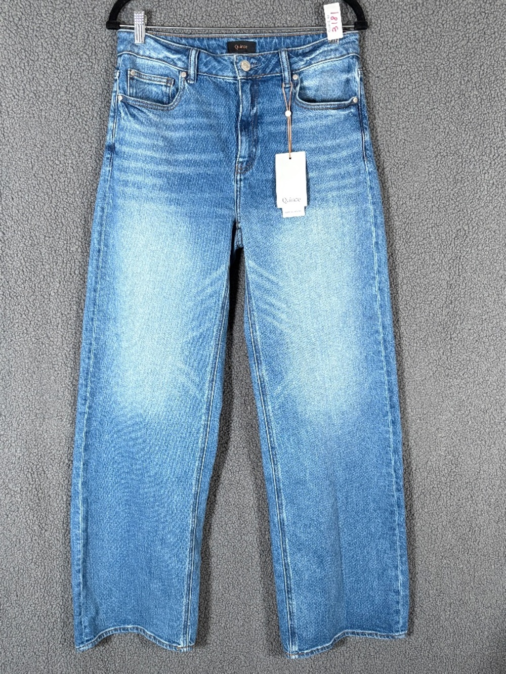Quince Bella High Rise Stretch Relaxed Straight Leg Jeans - Women's Size 30*32